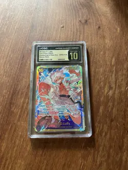 One Piece Monkey D. Luffy OP05-119 Awakening of the New Era CGC PRISTINE 10 - Image 1
