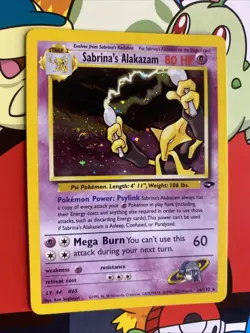 Sabrina's Alakazam - 16/132 Gym Challenge Holo Rare LP/NM Swirl - Image 1