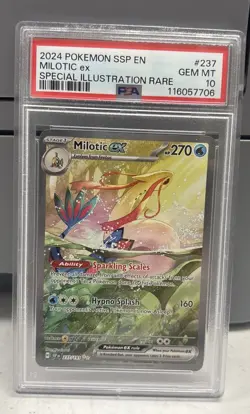 Milotic EX SIR 237/191 2024 Pokemon Surging Sparks PSA 10 - Image 1