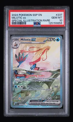 2024 POKEMON SSP EN-SURGING SPARKS #237/191 MILOTIC EX SIR PSA 10 - Image 1