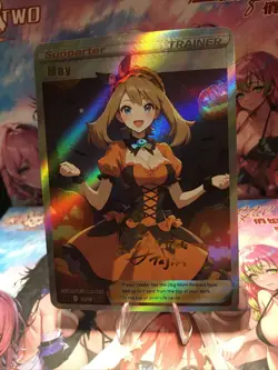 Trainer Halloween Waifu Goddess Story CCG Anime Card Waifu Card - Image 2