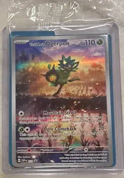 TEAL MASK OGERPON SVP123 Full Art Black Star Promo Pokemon Card SEALED - Image 1