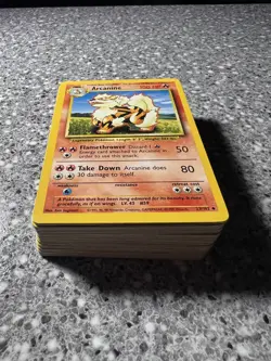 LP Complete Pokemon Base Set Common and Uncommon Cards - Image 2