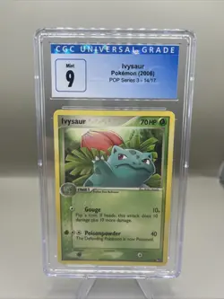 Pokemon TCG 2006 Vintage Ivysaur Card 14/17 Pop Series Promo Graded. Low Pop - Image 1