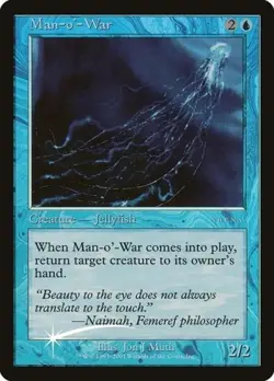 Magic the Gathering MAN-O'-WAR Arena Promo Foil 2001 NM - Image 1