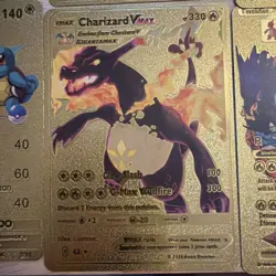 Pokemon Mega Charizard Lot Of 21 Gold Foil Fan Art Cards. Including Special Rare - Image 4