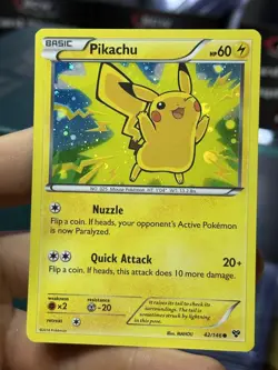 Pikachu 42/146 XY Base 2014 Movie Promo Holo Rare Pokemon Card TCG - Image 3