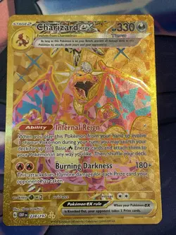 Pokemon TCG Charizard EX Obsidian Flames Holo Hyper Rare Card 228/197 - Image 1