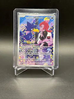 Pokemon TCG Destined Rivals Team Rockets Murkrow Card 200/182 IR Mint Condition - Image 1