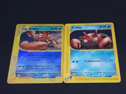 NM Kingler 15/165 Reverse HOLO & Krabby 115/165.Expedition Base Set Pokemon Card - Image 1