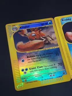 NM Kingler 15/165 Reverse HOLO & Krabby 115/165.Expedition Base Set Pokemon Card - Image 2