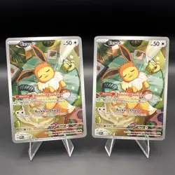 2 Card Deal! Pokemon Eevee 173 Sv: Scarlet & Violet Promo Cards Holo Rare NM! - Image 1