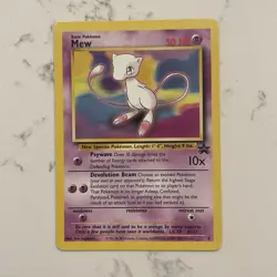 Pokemon TCG Mew Black Star Promo Rare Vintage Collector’s Card WotC 1999 - Image 1