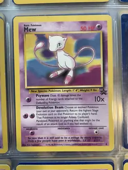 Pokemon TCG Mew Black Star Promo Rare Vintage Collector’s Card WotC 1999 - Image 2