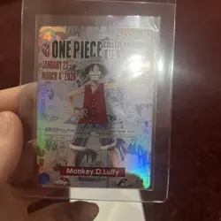 One Piece Monkey D. Luffy US Voyage College Basketball Card Rutgers IN HAND #1 - Image 3