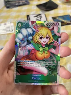 OP08-023 Carrot Two Legends One Piece Card Super Rare Foil CCG - Image 2