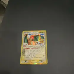 Pokemon Charizard Holo Rare Card Crystal Guardians 4/100 HP120 Metal Burn - Image 3