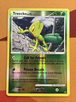 Pokemon Card - Treecko - Reverse Holo - C (79/100) DP Stormfront *LP/MP* - Image 1
