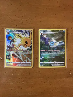 Vaporeon & Jolteon Trainer Gallery Pokemon Cards NM Brilliant Stars - Image 1