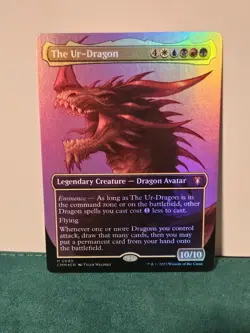 MTG Magic the Gathering The Ur-Dragon (689/1455) Commander Masters NM FOIL - Image 1