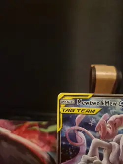 Mewtwo & Mew GX SM191 Tag Team Full Art Sun Moon Promos Pokemon Card NM - Image 5