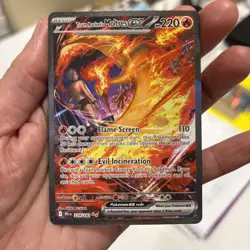Pokemon TCG Team Rockets Moltres EX Destined Rivals Card 229/182 Ultra Rare NM - Image 2