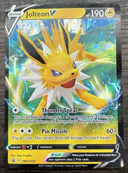 Jolteon V SWSH151 Pokemon TCG Sword & Shield Promo Cards Holo MINT NM - Image 1