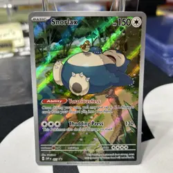 Pokemon TCG Snorlax #51 Scarlet & Violet 151 Promo Card Near Mint Condition - Image 1