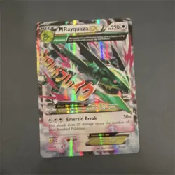 Pokemon M Rayquaza EX Ultra Rare Holo Card Roaring Skies 76/108 Mega HP220 - Image 1