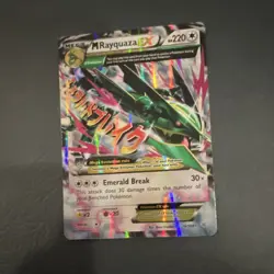 Pokemon M Rayquaza EX Ultra Rare Holo Card Roaring Skies 76/108 Mega HP220 - Image 2