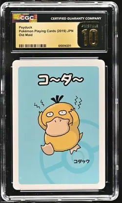 Pokemon Psyduck Old Maid Playing Card CGC 10 Pristine Japanese - Image 1