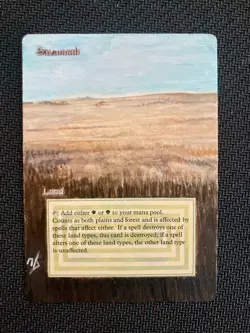 Savannah ALTERED (Revised) with extended art, hand painted real card! - Image 1