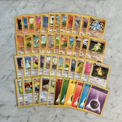 Pokemon Card Lot 1999 WOTC 45 Different Cards All NM, Never Played - Image 1