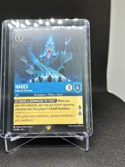 Disney Lorcana TCG Hades Infernal Schemer 147/204 Non-Foil Legendary Card - Image 1