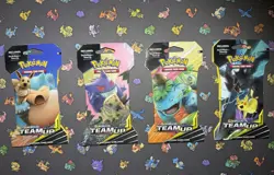 Pokemon TCG Sun & Moon Team Up Sleeved Booster Pack Art Set - Sealed Lot of 4 - Image 1