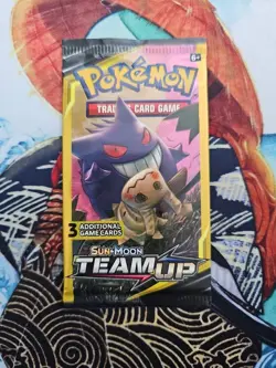 Pokemon Sun and Moon Team Up 3 Card Mini Booster Packs Complete Art Set Lot of 4 - Image 3