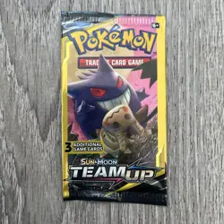 Pokemon TCG: Team Up Mini Booster Pack 3 Card- Gengar Art- Factory Sealed - Image 1