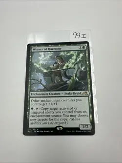 MTG Weaver of Harmony (213) *Non-Foil* Base Rare Kamigawa: Neon Dynasty LP - Image 1