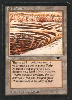 ***Strip Mine No Horizon*** MTG Antiquities Magic Kid Icarus - Image 1