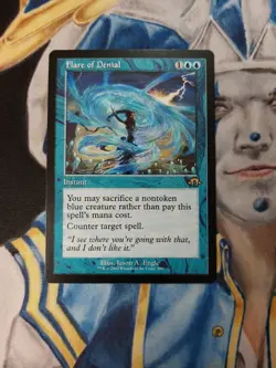 MTG Flare of Denial Retro Modern Horizons 3 Blue Rare Instant NM-M x1 - Image 2