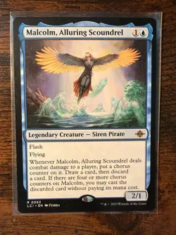 MTG - Lost Caverns of Ixalan - Malcolm, Alluring Scoundrel Rare - 63 - NM-Mint! - Image 1