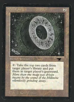 ***Millstone (Vertical Crease)*** MTG Antiquities Magic Kid Icarus - Image 1