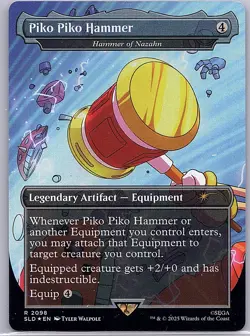 Piko Piko Hammer - Hammer of Nazahn (Rainbow Foil) 2098 MTG Foil Secret Lair - Image 1