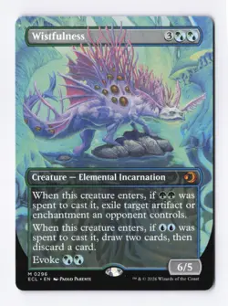 Wistfulness (Borderless) 0296 (M) MTG Lorwyn Eclipsed (ECL) - Image 1
