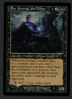 ***FOIL Syr Konrad, the Grim Retro Border Promo*** MTG Promo Magic Kid Icarus - Image 1