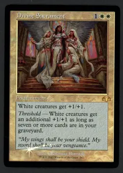 ***FOIL Divine Sacrament Retro Border* MTG Dominaria Remastered Magic Kid Icarus - Image 1