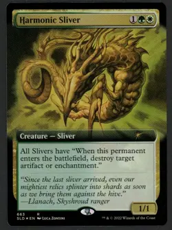 ***FOIL Harmonic Sliver Secret Lair Extended Art*** MTG Promo Magic Kid Icarus - Image 1