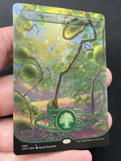 ***Galaxy FOIL Borderless Forest*** MTG Unfinity Magic Kid Icarus - Image 3