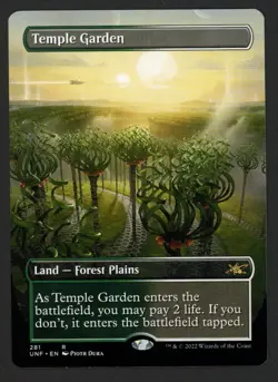 ***Borderless Temple Garden*** MTG Unfinity Magic Kid Icarus - Image 1