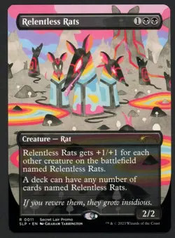 ***Relentless Rats Secret Lair 011*** MTG Promo Magic Kid Icarus - Image 1